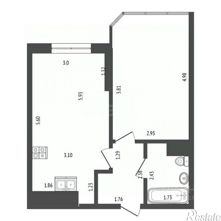 1-комн квартира Анапское шоссе, 32 6,  д. 32 6,  к. 6