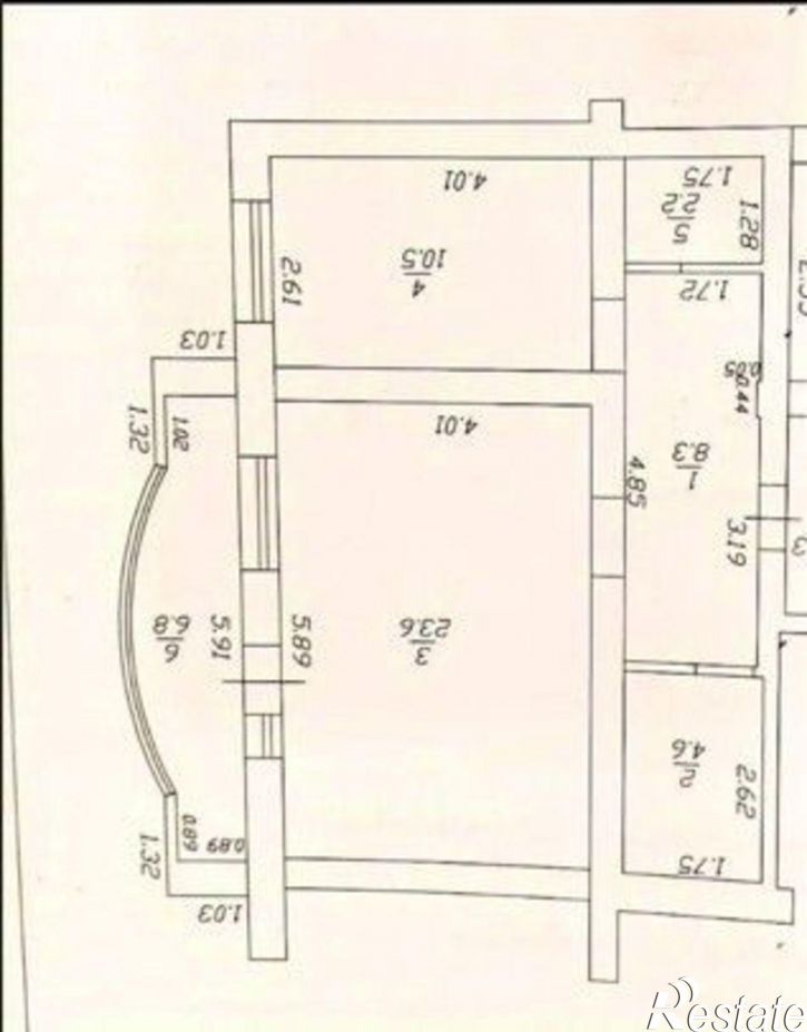 1-комн квартира Алексеевский пер, 3,  д. 3