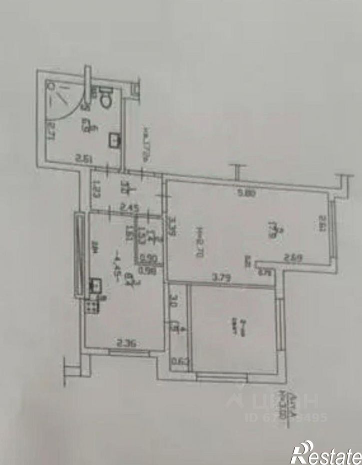 4-комн квартира 12-й микрорайон, 36А