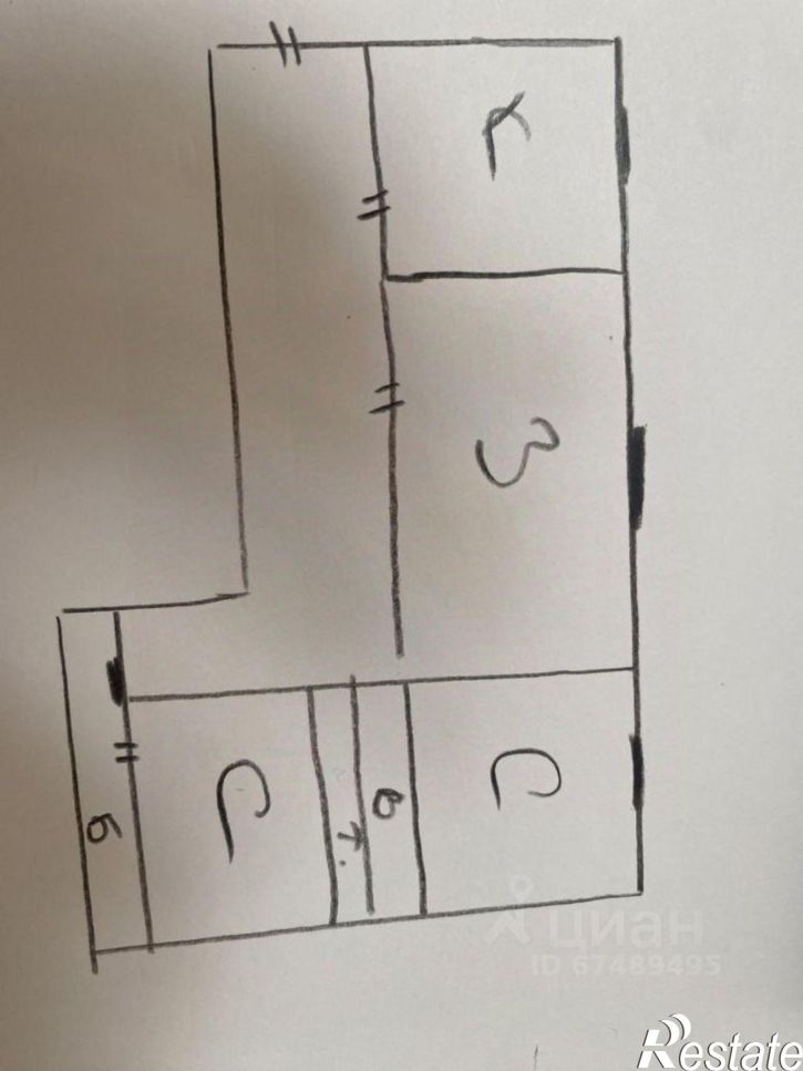 3-комн квартира ул Крылова, 12,  д. 12