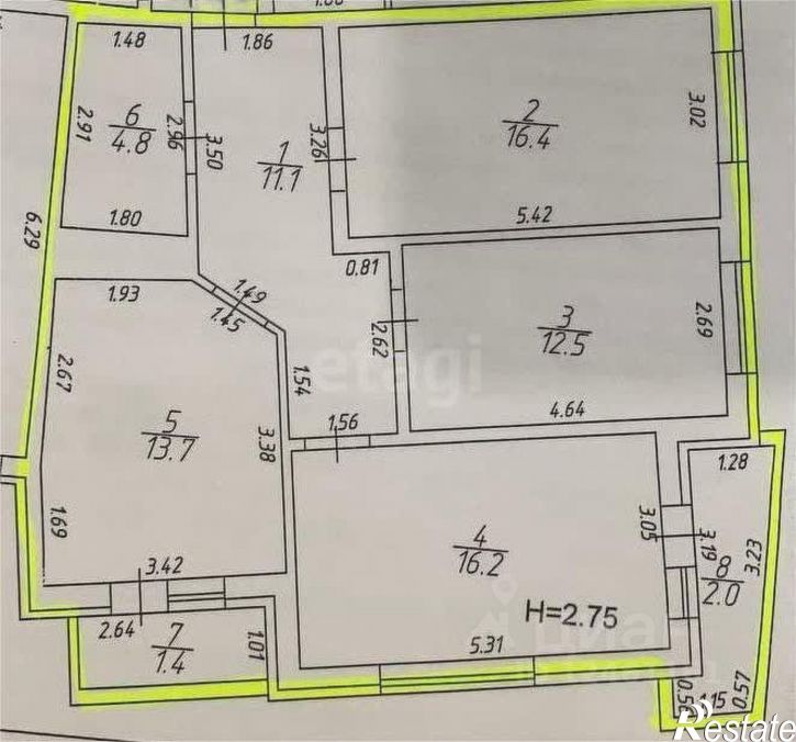 3-комн квартира ул Владимирская, 55 2,  д. 55 2,  к. 2