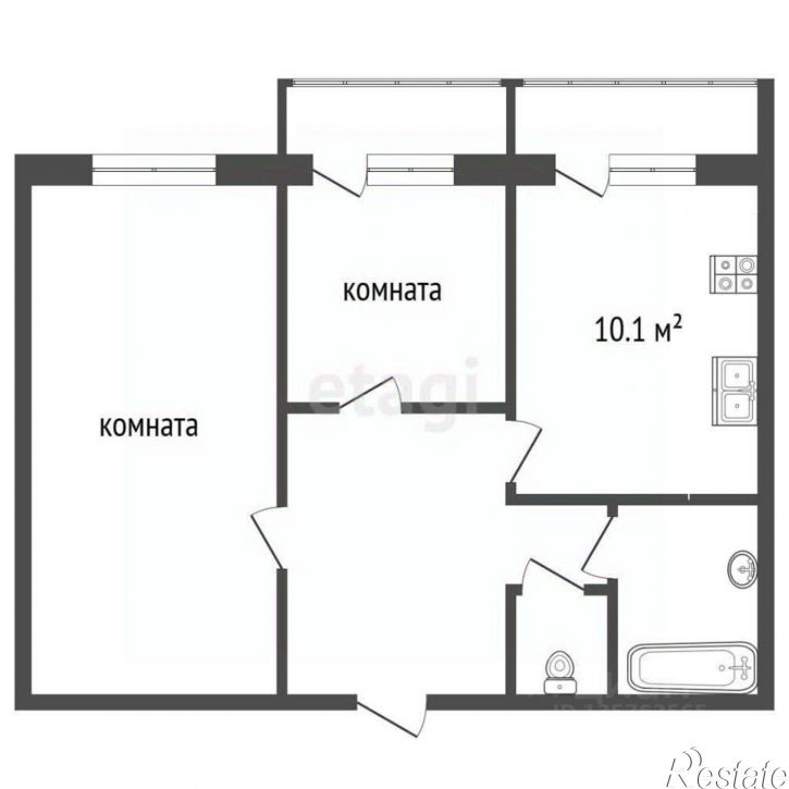 2-комн квартира ул Ленина, 233,  д. 233