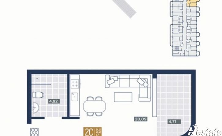 2-комн квартира в новом доме курорт Лучи