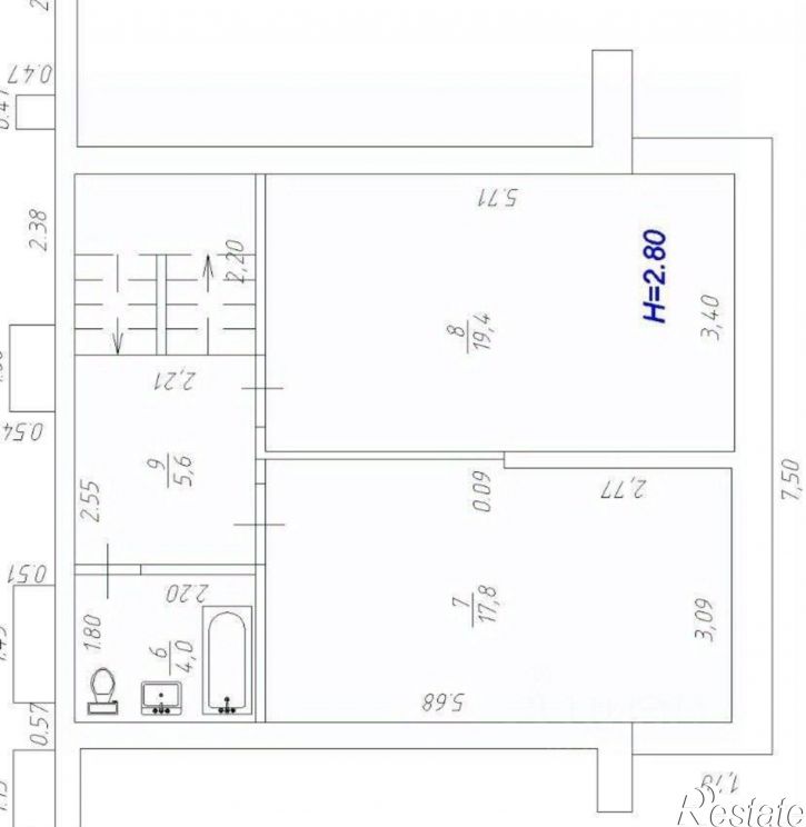 3-комн квартира ул Владимирская, 110 8,  д. 110 8,  к. 8