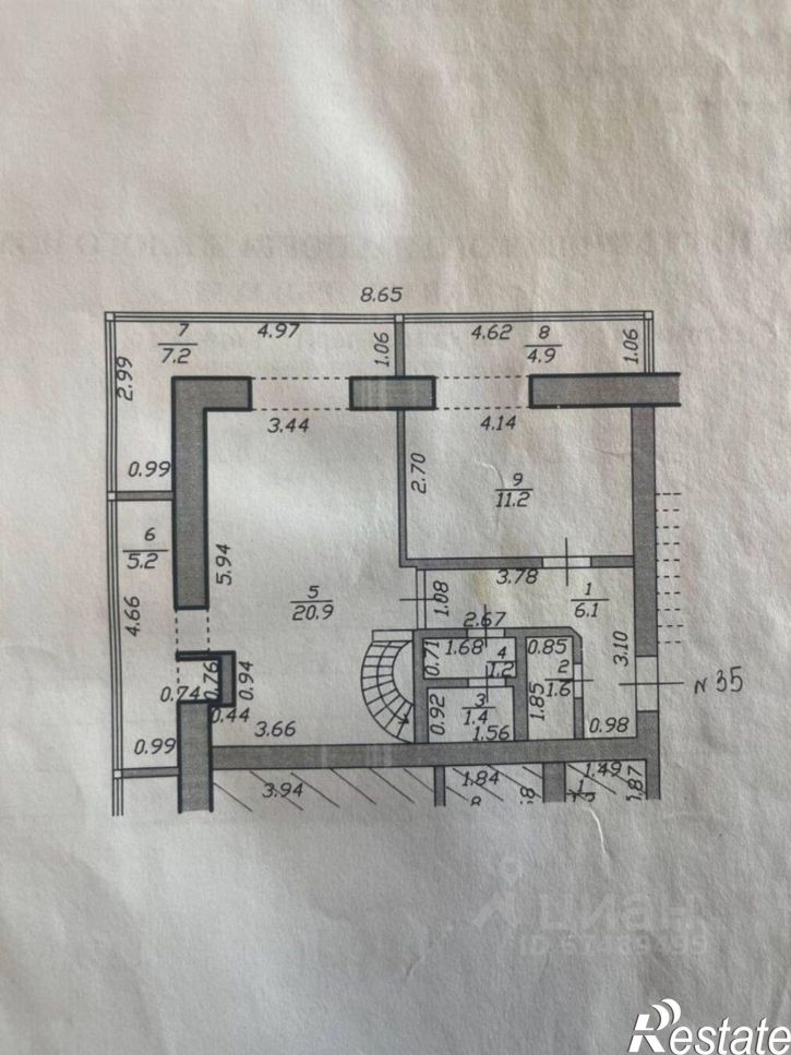 3-комн квартира ул Горького, 58А,  д. 58А