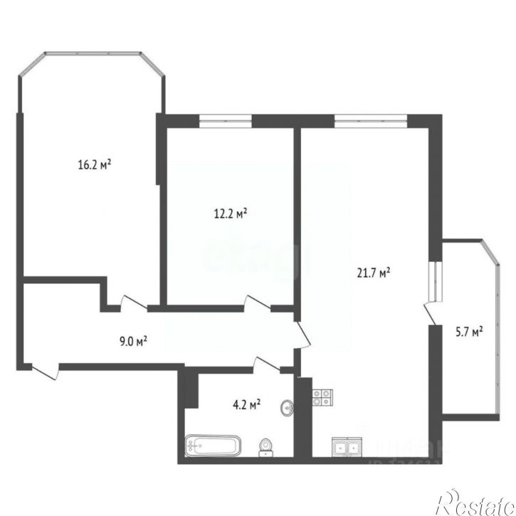 2-комн квартира Анапское шоссе, 32 5,  д. 32 5,  к. 5