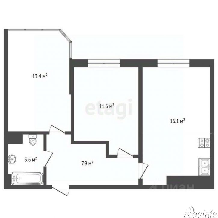 2-комн квартира Анапское шоссе, 32 4,  д. 32 4,  к. 4