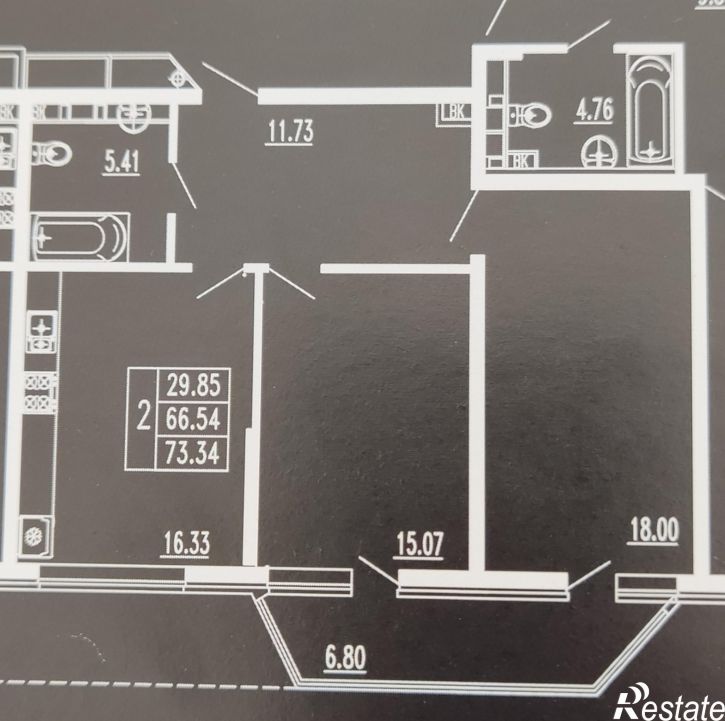 2-комн квартира улица Шевченко, 3
