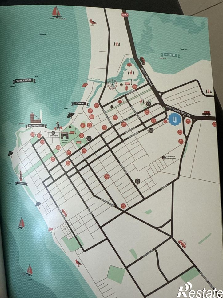 1-комн квартира в новом доме Анапа
