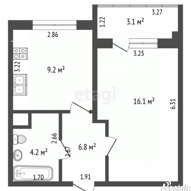 1-комн квартира Анапское шоссе, 24 5,  д. 24 5,  к. 5