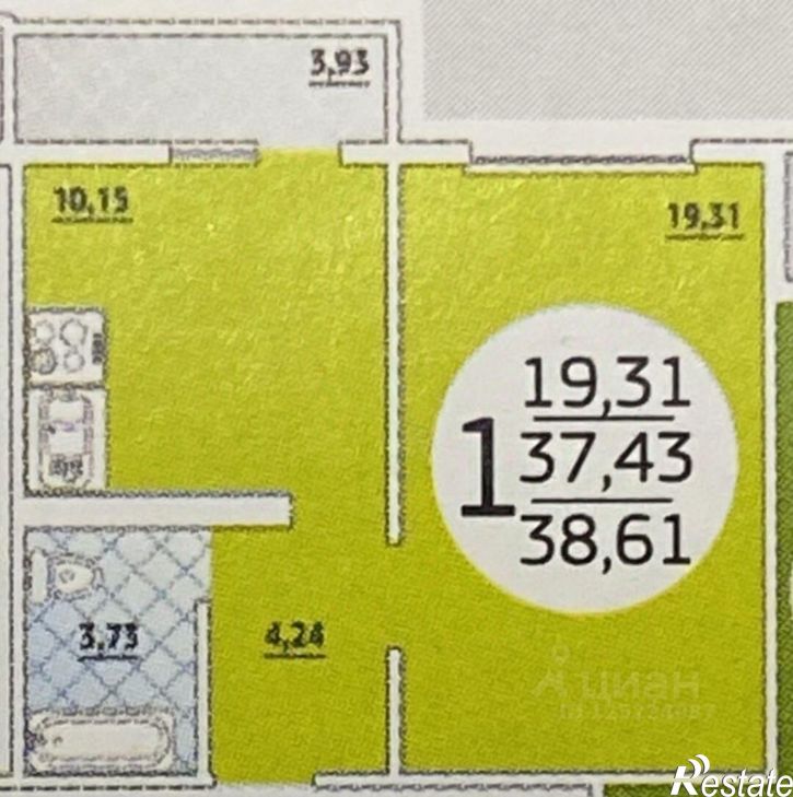 1-комн квартира ул Адмирала Пустошкина, 22 11,  д. 22 11,  к. 11
