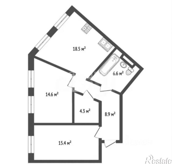 2-комн квартира Анапский район, Анапа г.