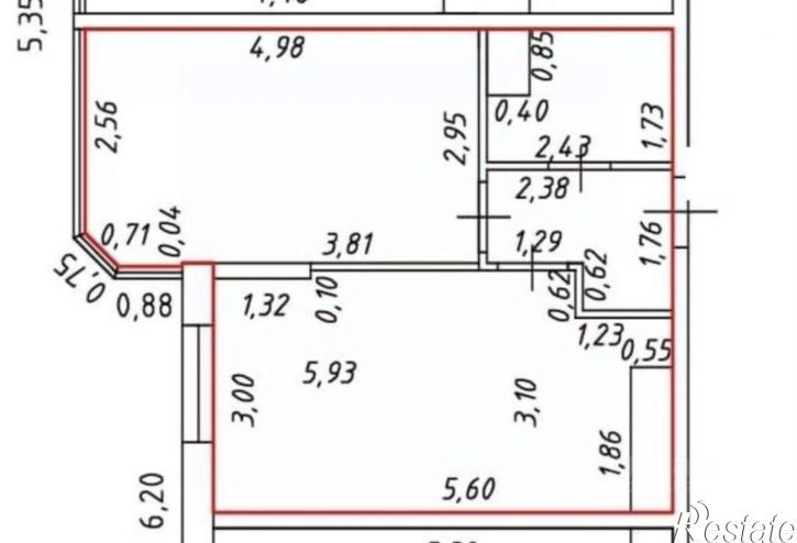 1-комн квартира Анапское шоссе, 32 к5,  д. 32 к5
