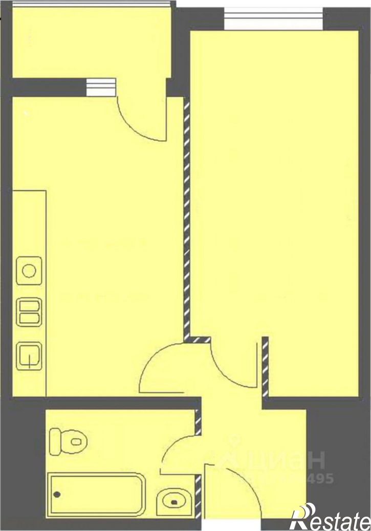 1-комн квартира Анапское шоссе, 24 к3,  д. 24 к3