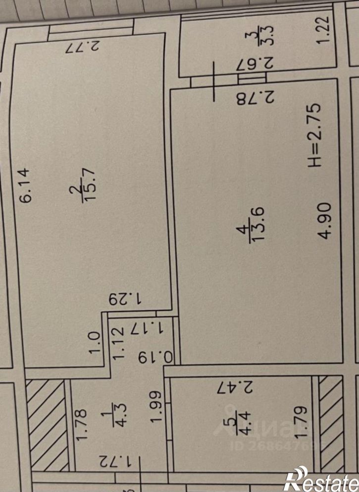 1-комн квартира Анапское шоссе, 24 к4,  д. 24 к4