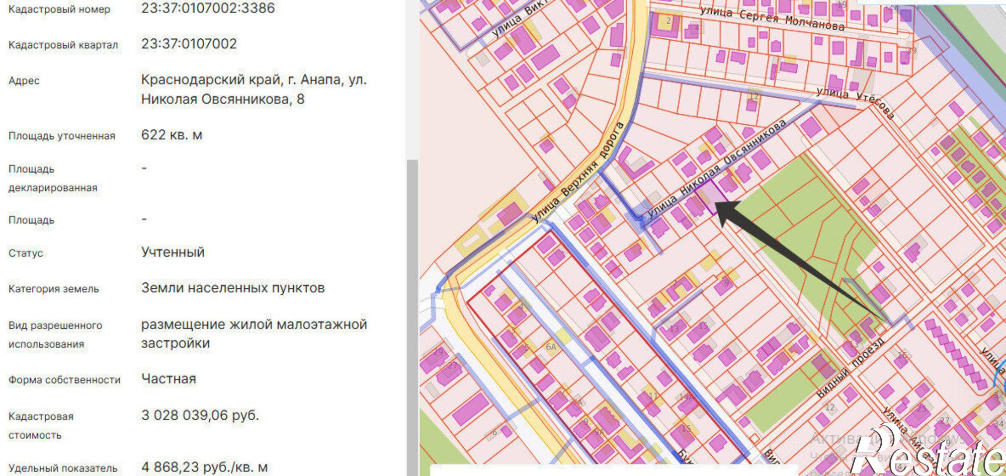 Купить землю, земельный участок за 12 000 000 рублей на Анапа