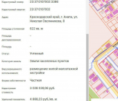 земля 6 сот Анапа