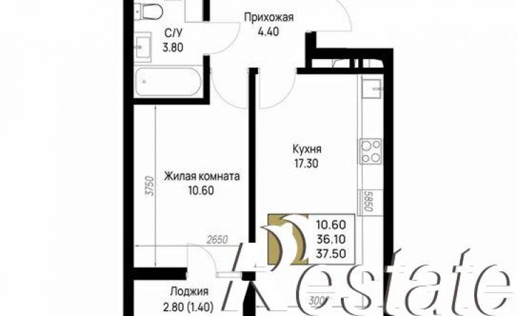 1-комн квартира в новом доме улица Ленина, 160,  д. 160