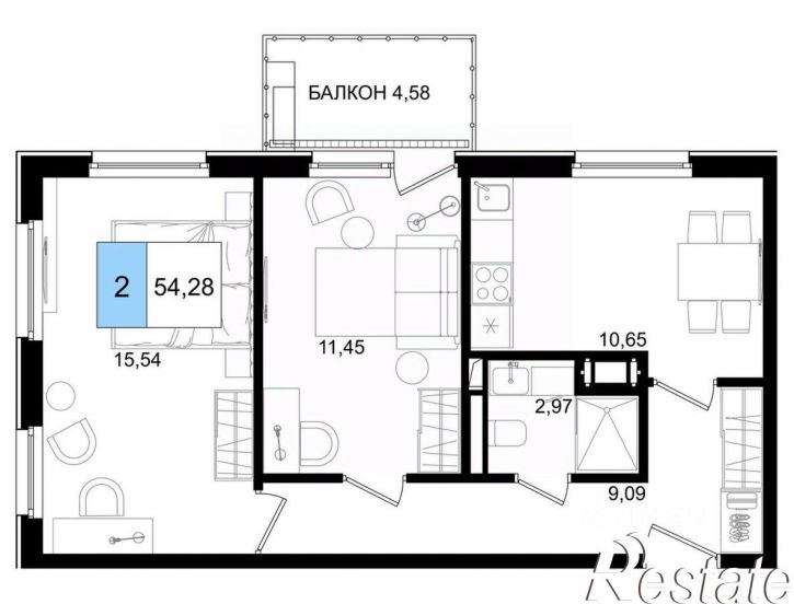 3-комн квартира в новом доме Пионерский проспект, 32Б,  д. 32Б