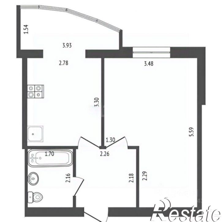 1-комн квартира Белорусский проезд, 8Е,  д. 8Е