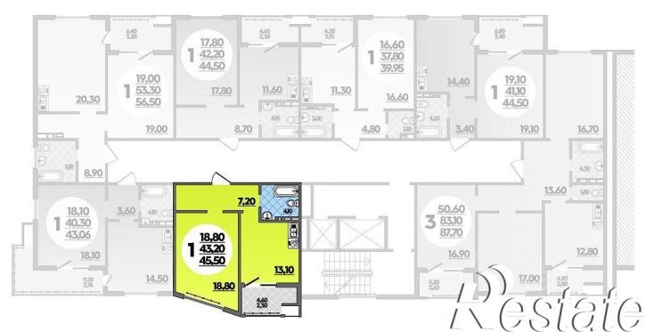 1-комн квартира в новом доме улица Адмирала Пустошкина, 22 с2,  д. 22 с2