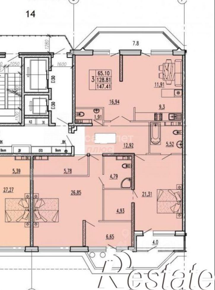 5-комн квартира улица Шевченко, 3,  д. 3