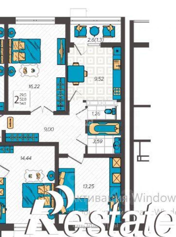 2-комн квартира улица Крылова, 13 к3,  д. 13 к3