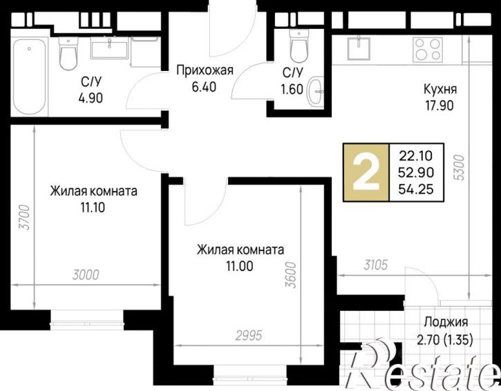 2-комн квартира в новом доме улица Ленина, 148,  д. 148