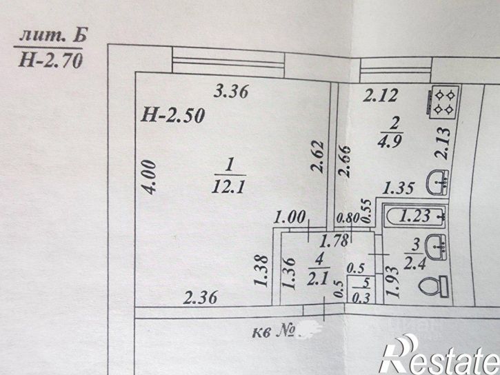 1-комн квартира улица Толстого, 113Б,  д. 113Б