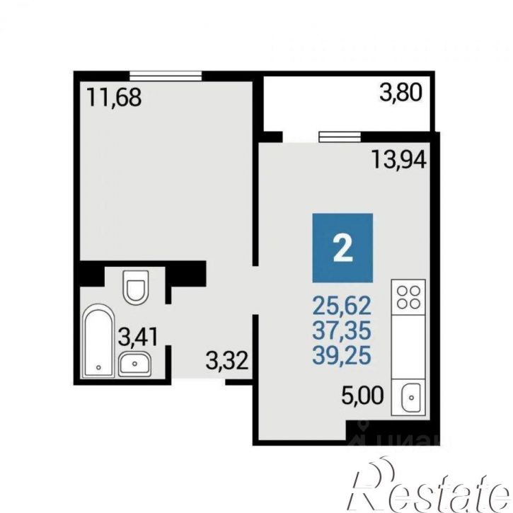 1-комн квартира улица Ленина, 235,  д. 235
