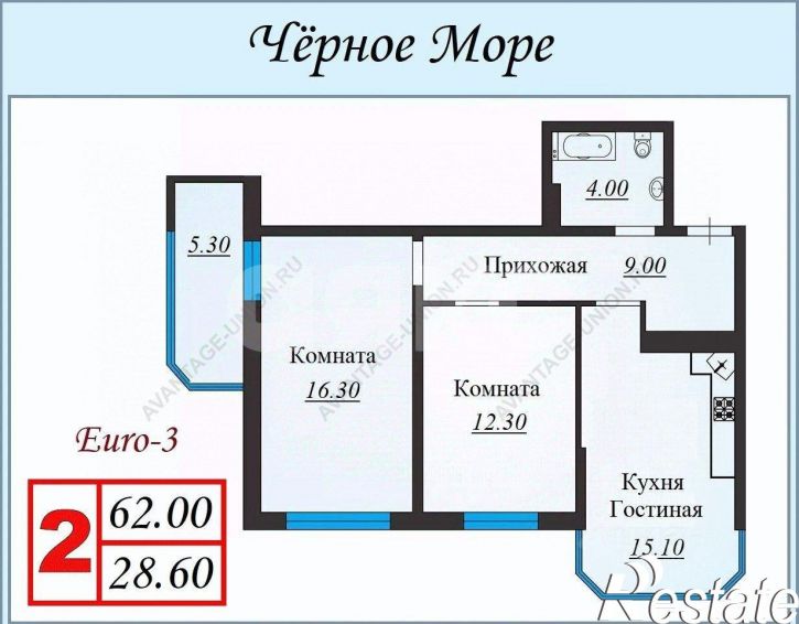 2-комн квартира Анапское шоссе, 32 к6,  д. 32 к6