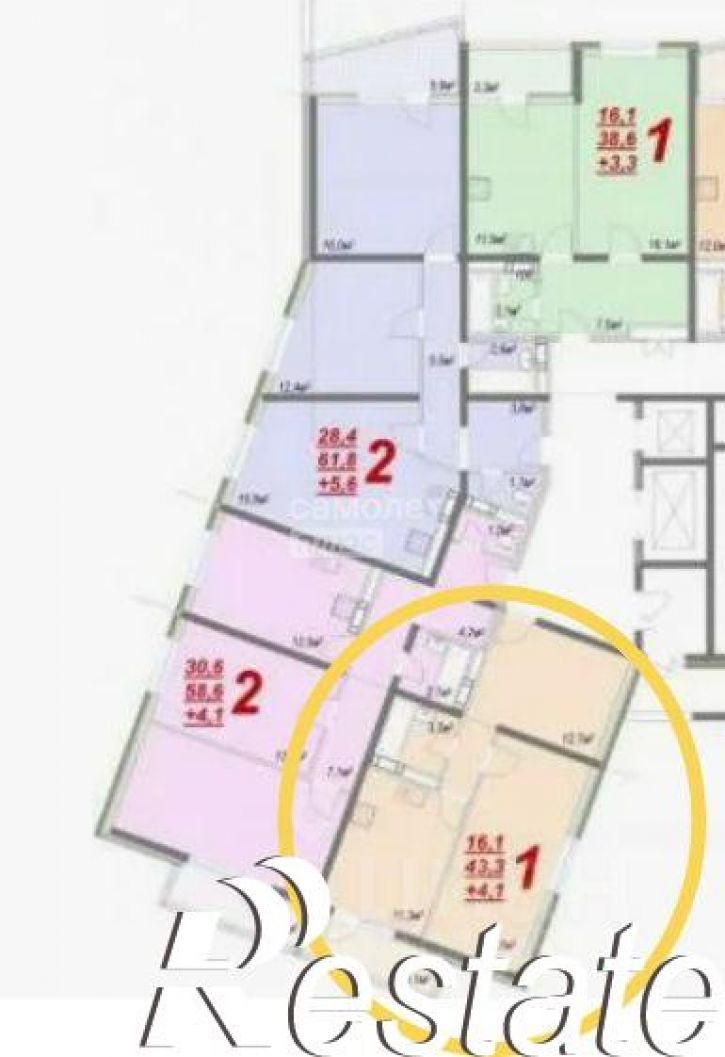 1-комн квартира Парковая улица, 60 к1,  д. 60 к1