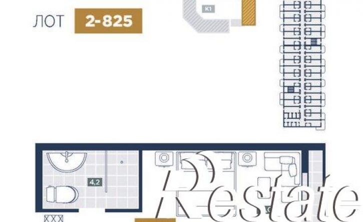 1-комн квартира в новом доме Пионерский проспект, 32Г,  д. 32Г