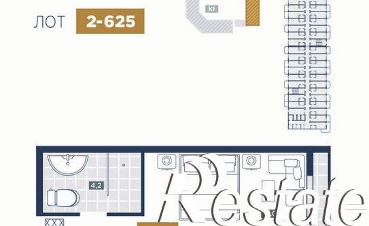 1-комн квартира в новом доме Пионерский проспект, 32Г,  д. 32Г