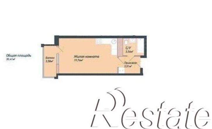 1-комн квартира Пионерский проспект, 57 к1,  д. 57 к1