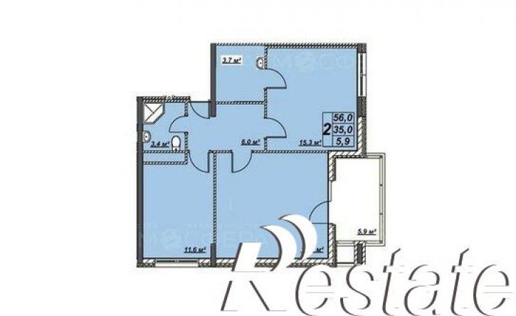 3-комн квартира Пионерский проспект, 100В к1,  д. 100В к1