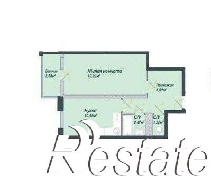 1-комн квартира Пионерский проспект, 57 к1,  д. 57 к1