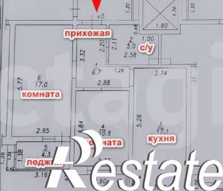 2-комн квартира Парковая улица, 79 к1,  д. 79 к1