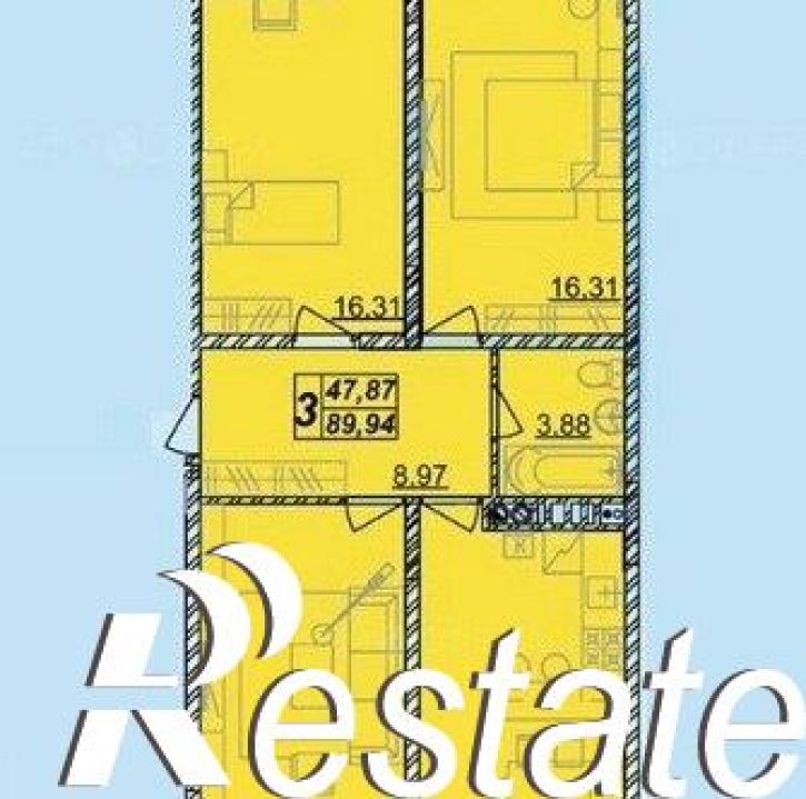 3-комн квартира улица Поликарпова, 2 к9,  д. 2 к9
